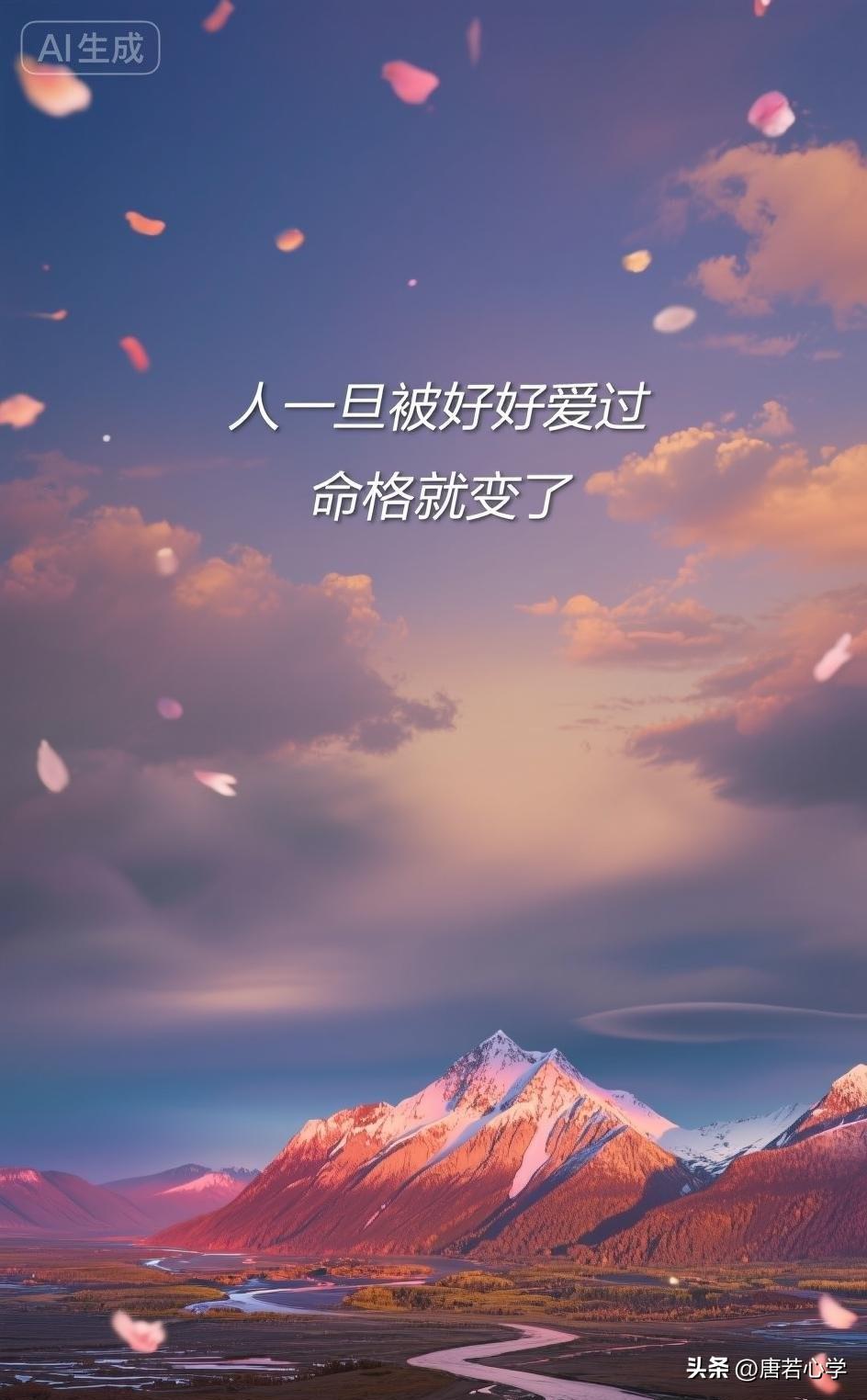 人一旦被好好爱过，命格就变了

有句话说透了世间最深层的运转逻辑：
“人一旦被好