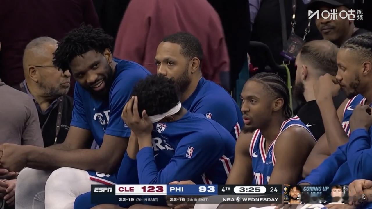 米切尔35+7+9，加兰20分，骑士队大胜76人队26分，马克西16中5仅仅得到