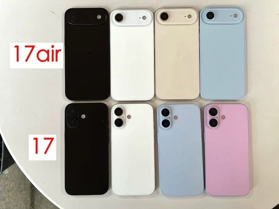 iPhone 17系列颜色曝光，Pro版本将新增橙色。从机模来看，整体的饱和度并