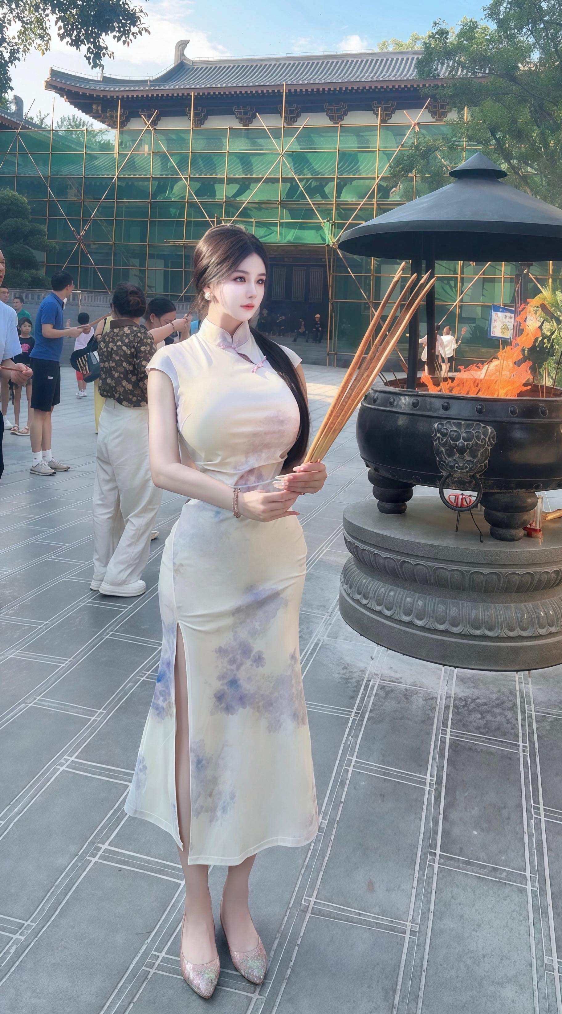 “我点高香敬神明点我心中意难平”