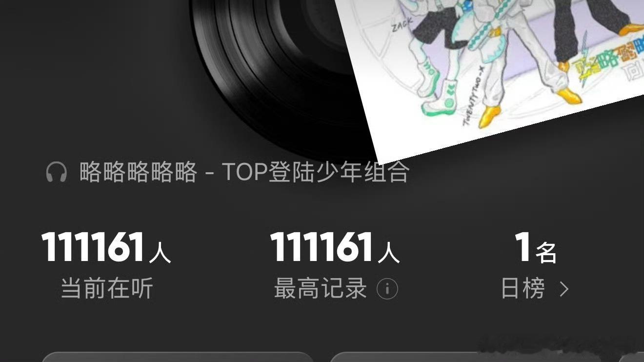 TOP在线听歌人数TOP新歌热度 TOP新歌热度，在线听歌人数11w+ 