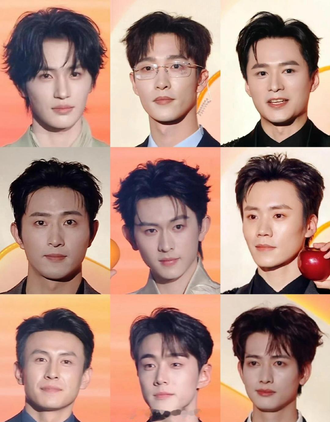 今天短剧盛典的男演员和女演员怼脸图，有没有人在里面是很突出的？