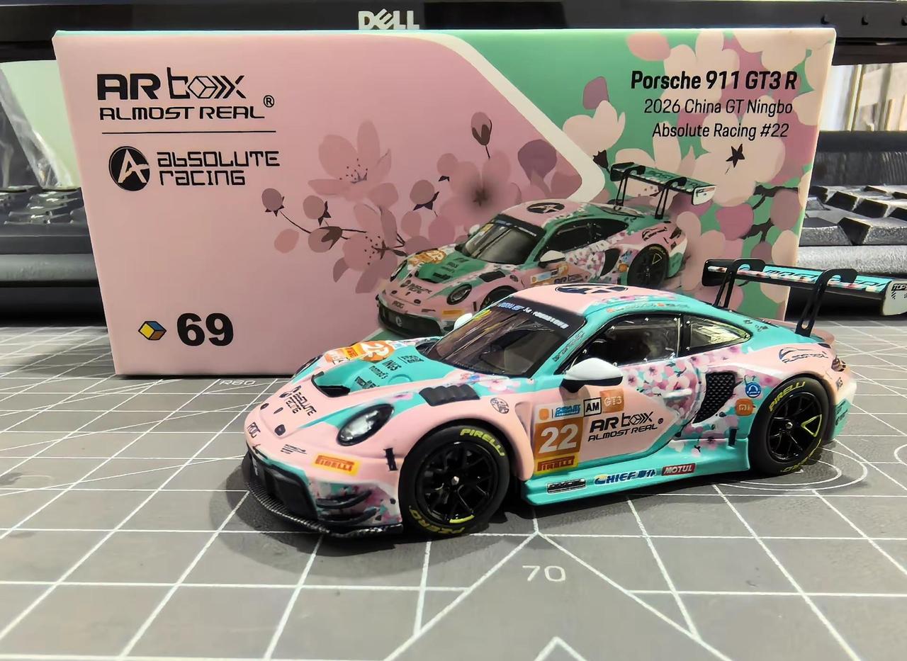 AR出品“十里桃花”AR 1:64 保时捷911 GT3 R 2026锦标赛宁波