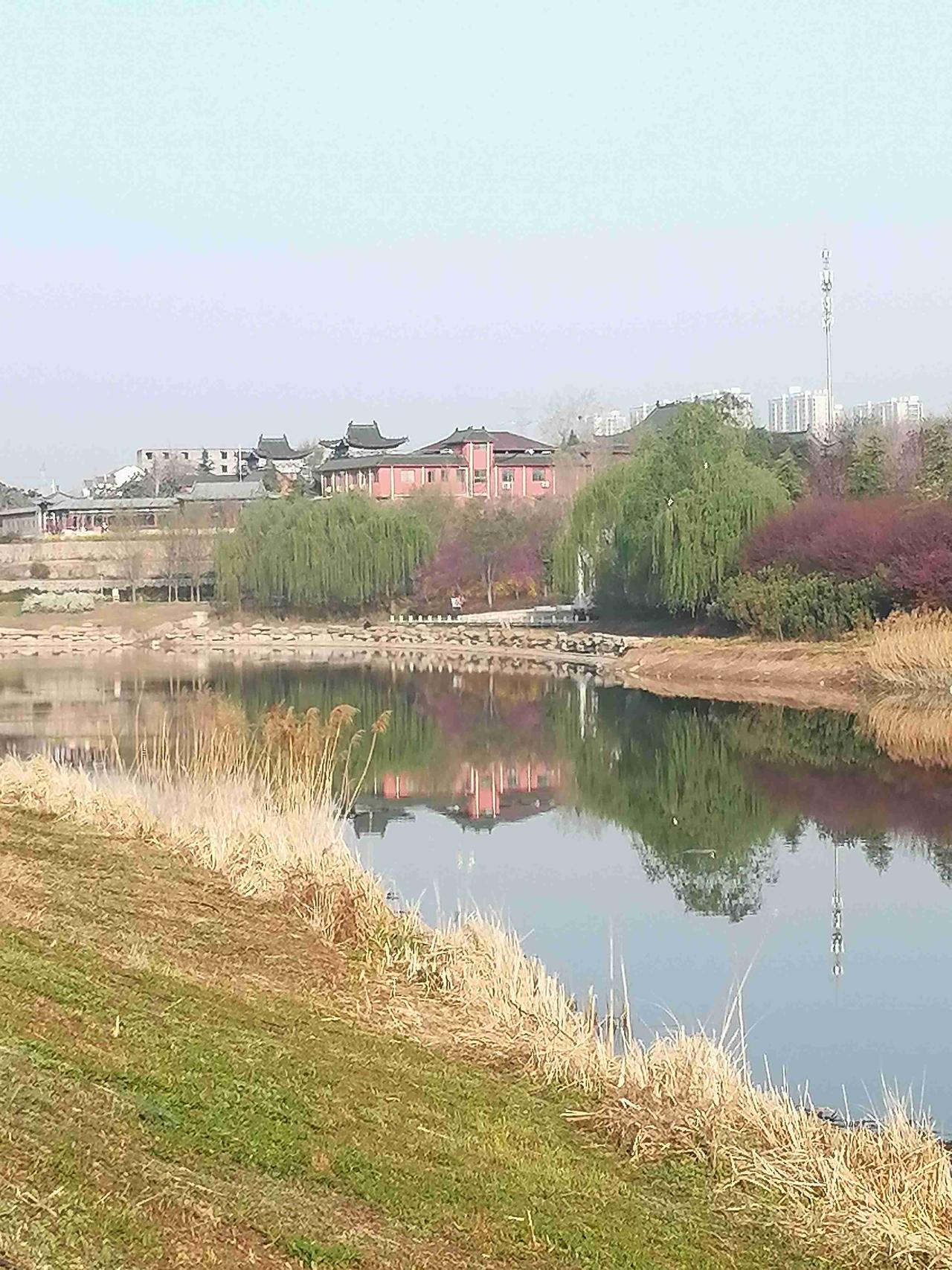 水中倒影！鹤舞鸭戏！古渡口之-佛光秋度我的今日状态：😁轻松愉快
我这里的天气：