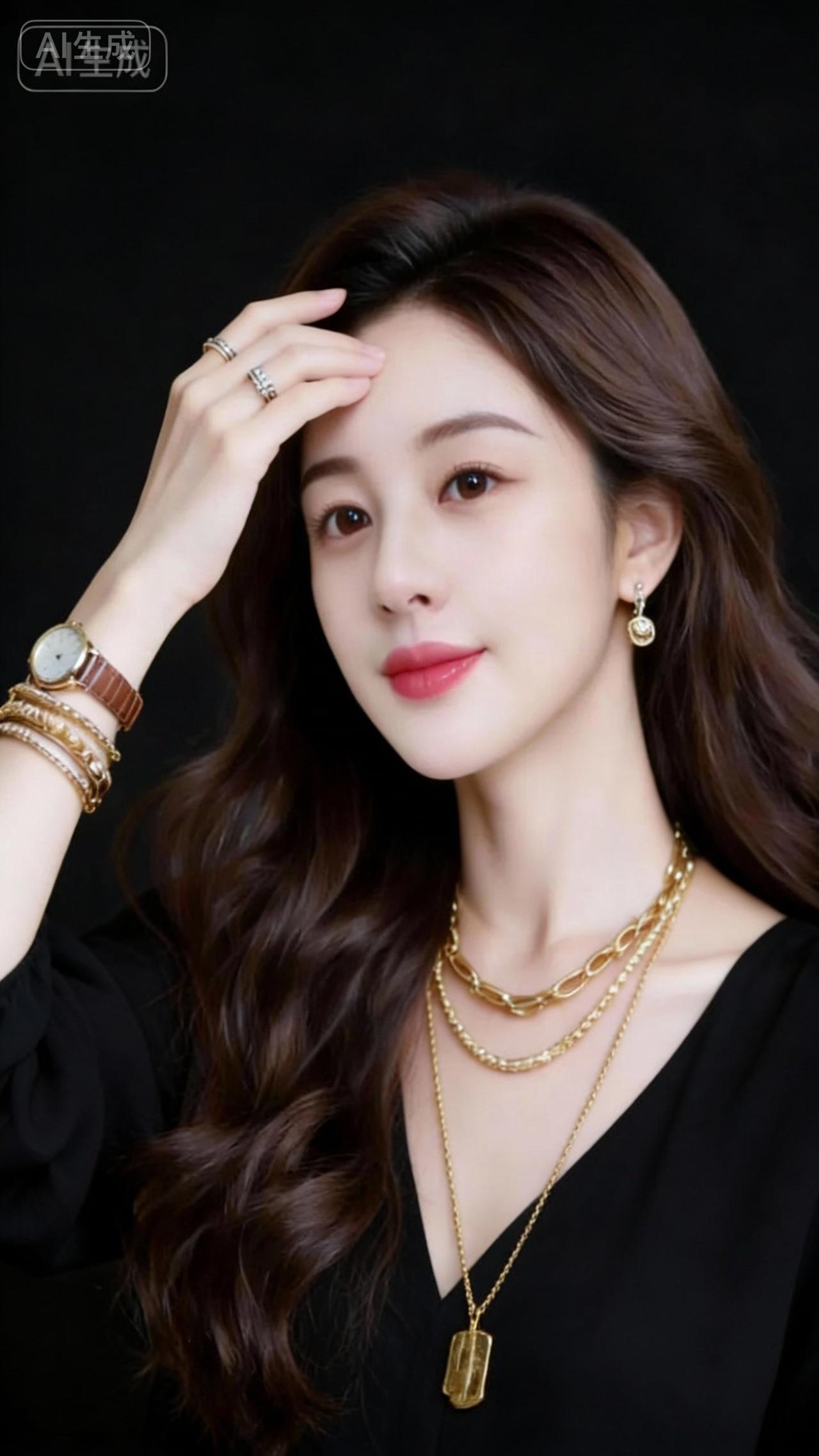 时尚穿搭 景甜高清美图 优雅女人气质盘发