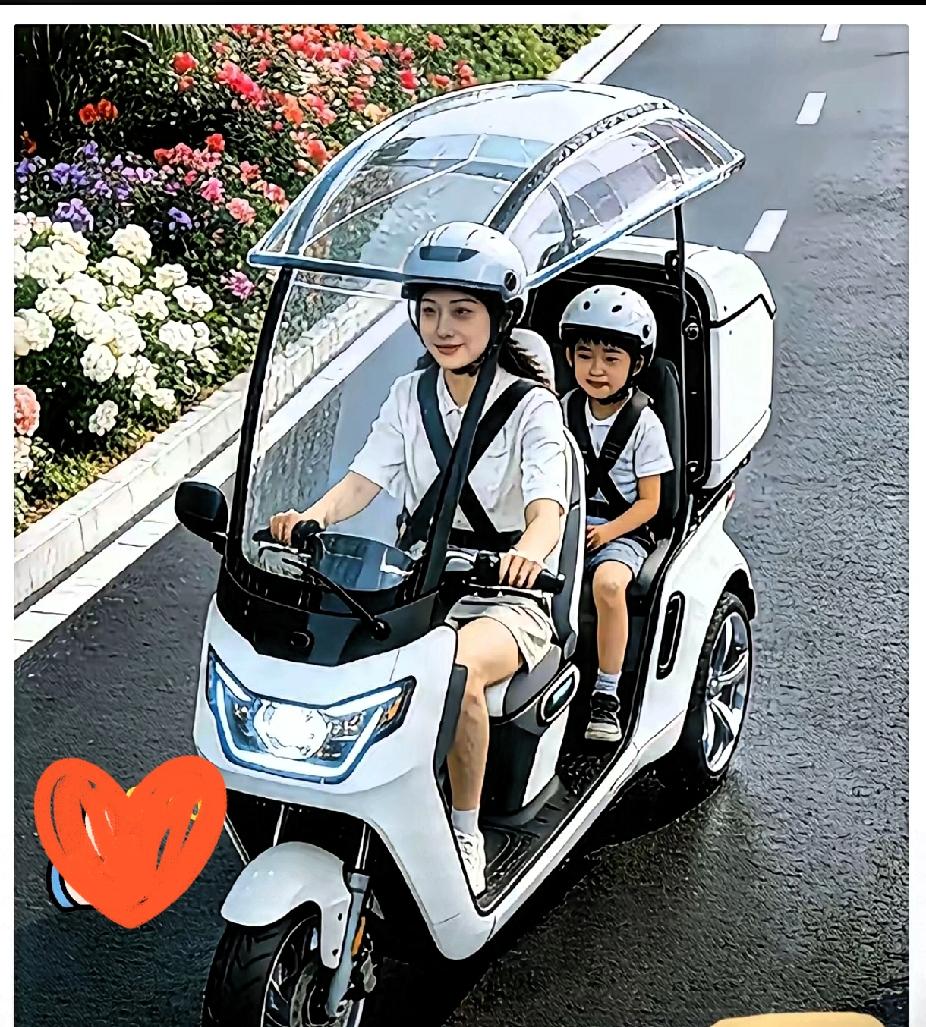 这款才是人们的刚需啊！谁看了不叫好呢？要是新国标电动车有个遮篷，解决了家长冬天接