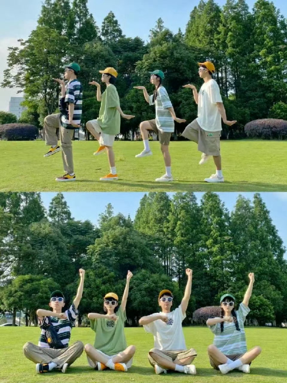 和闺蜜一起拍点开心照片人生不摆烂快乐少一半 