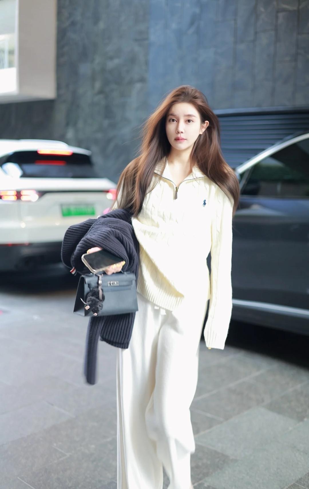 秋冬老钱风穿搭。