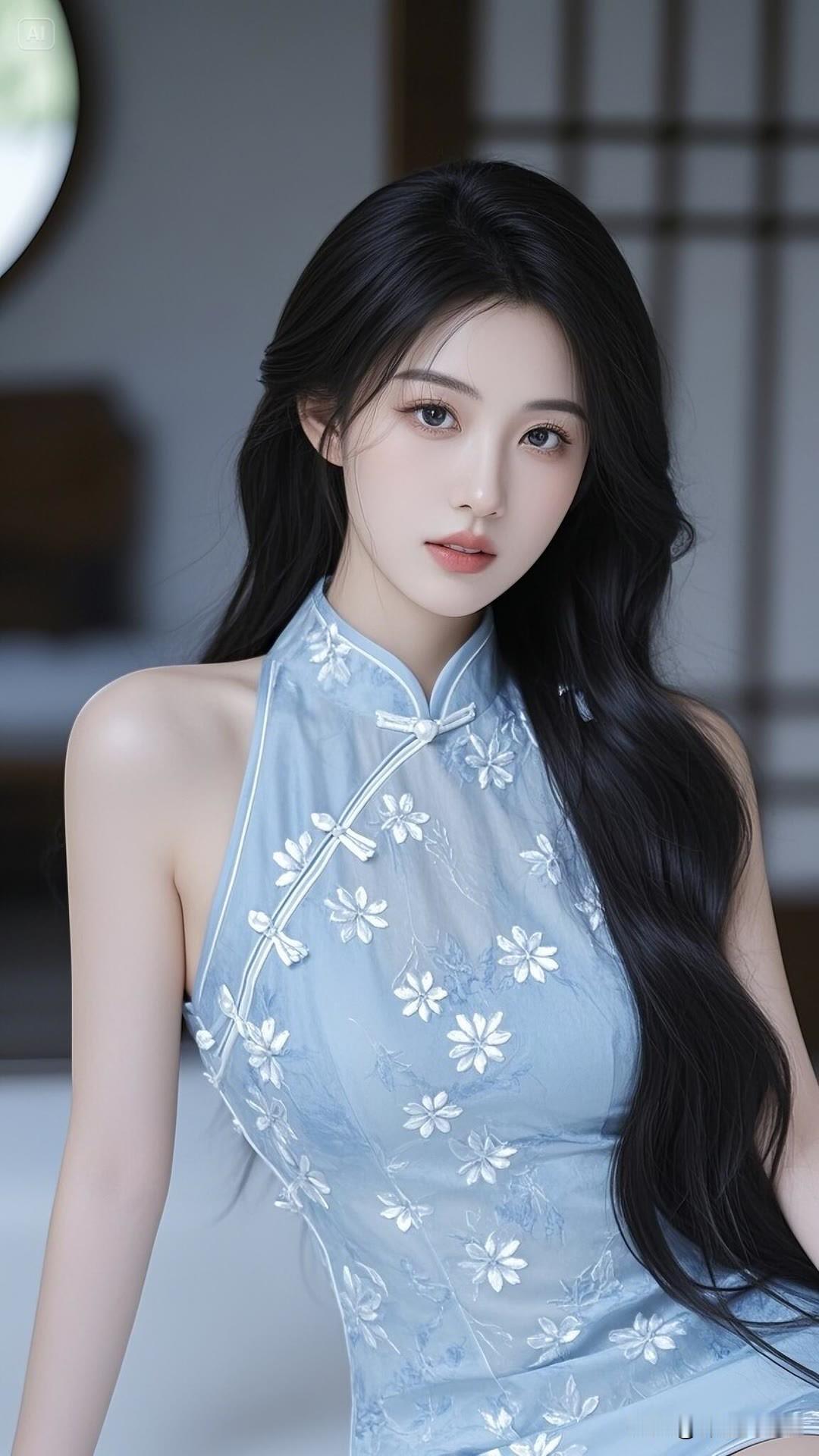 静谧之美，一袭雅致，尽显典雅风情。青衣素雅，不施粉黛，亦有万般韵致。美女人像群 