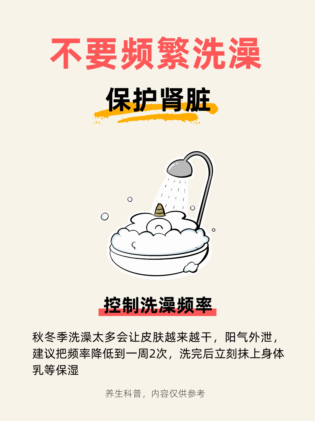 《黄帝内经》说冬天不要频繁洗澡⚠️护肾 