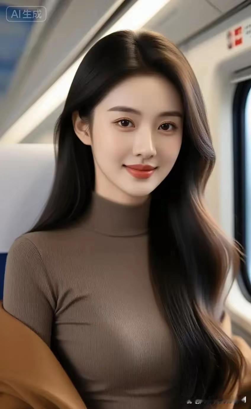 温柔微笑，元气满满的一天从地铁开始！🌟✨