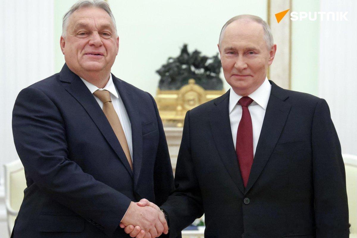 【普京总统与欧尔班总理会谈主要发言】🇷🇺 普京总统  - 很高兴在莫斯科与匈