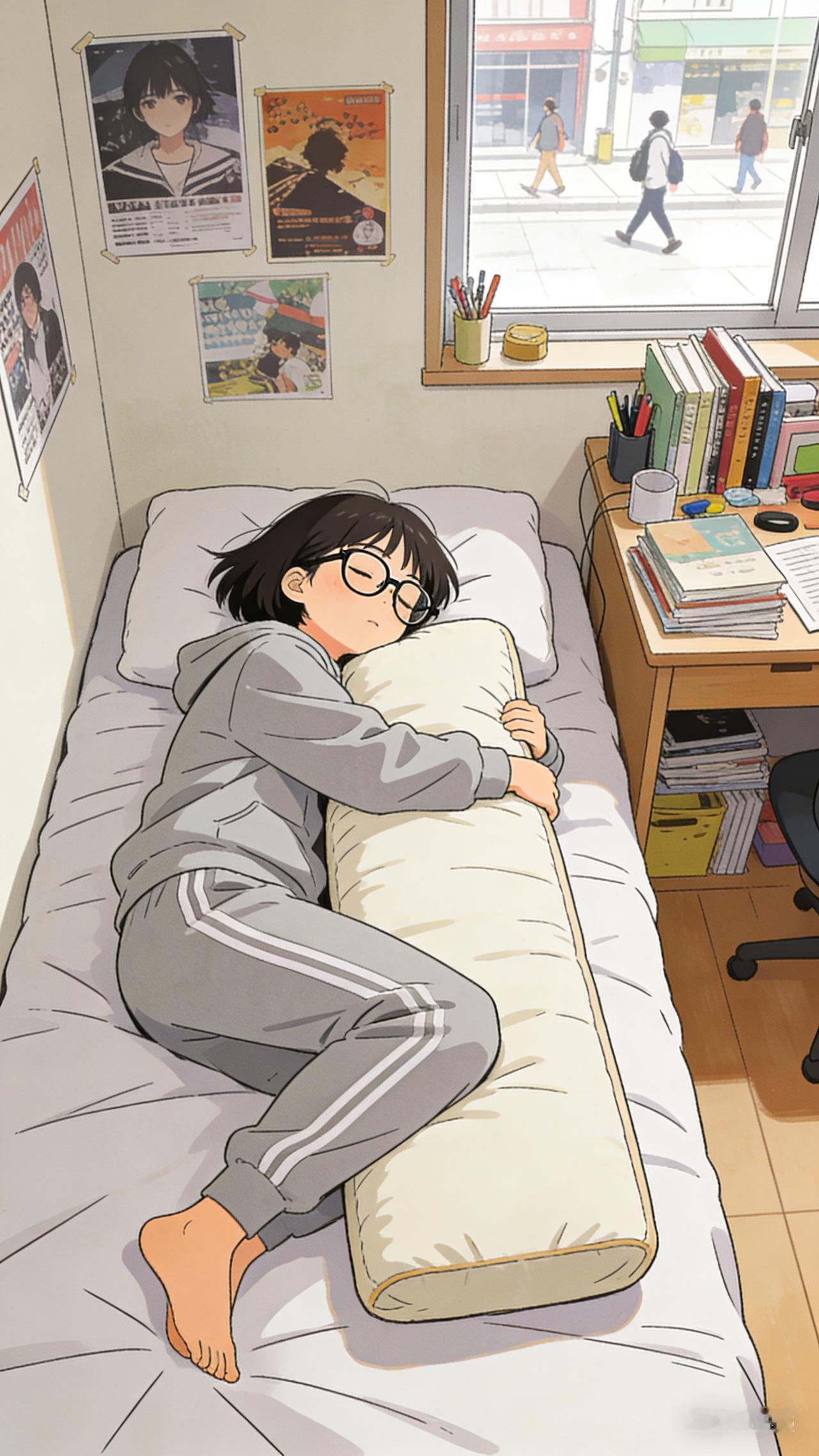 有谁跟我一样，
睡觉喜欢抱着被子或者枕头的，
一直都觉得这样睡觉特别的有安全感，