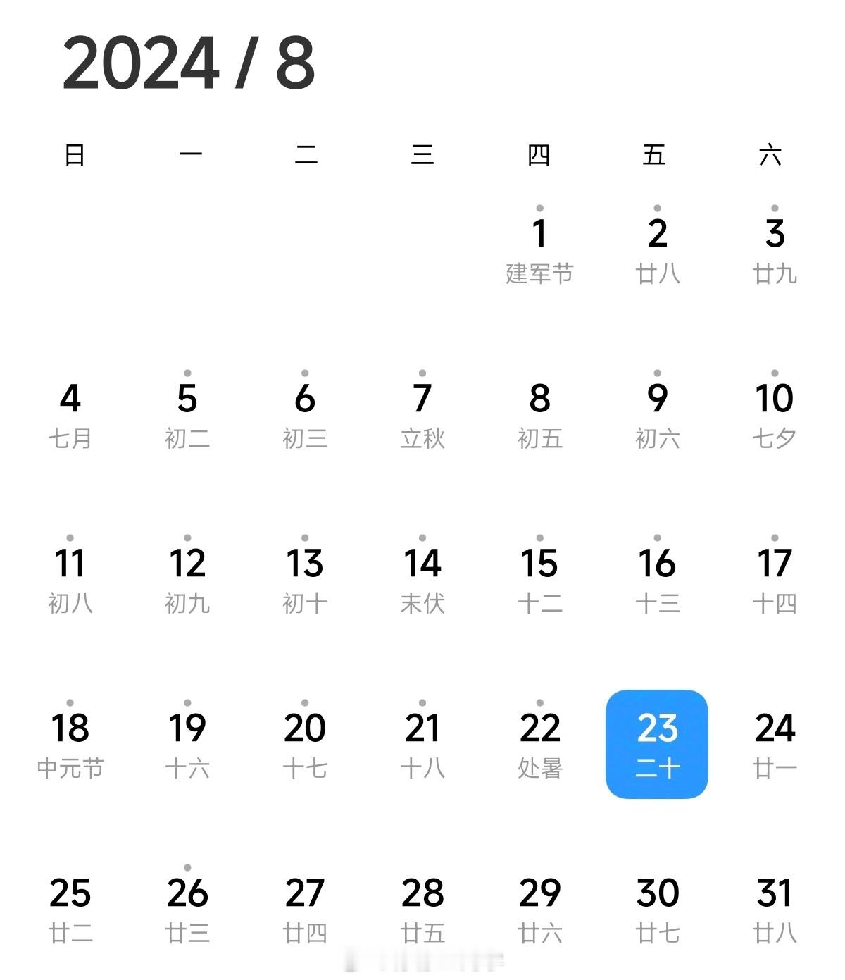 很难想象#今天是2024三伏天最后一天#，外面的天还是很热，甚至比前几天还要热，