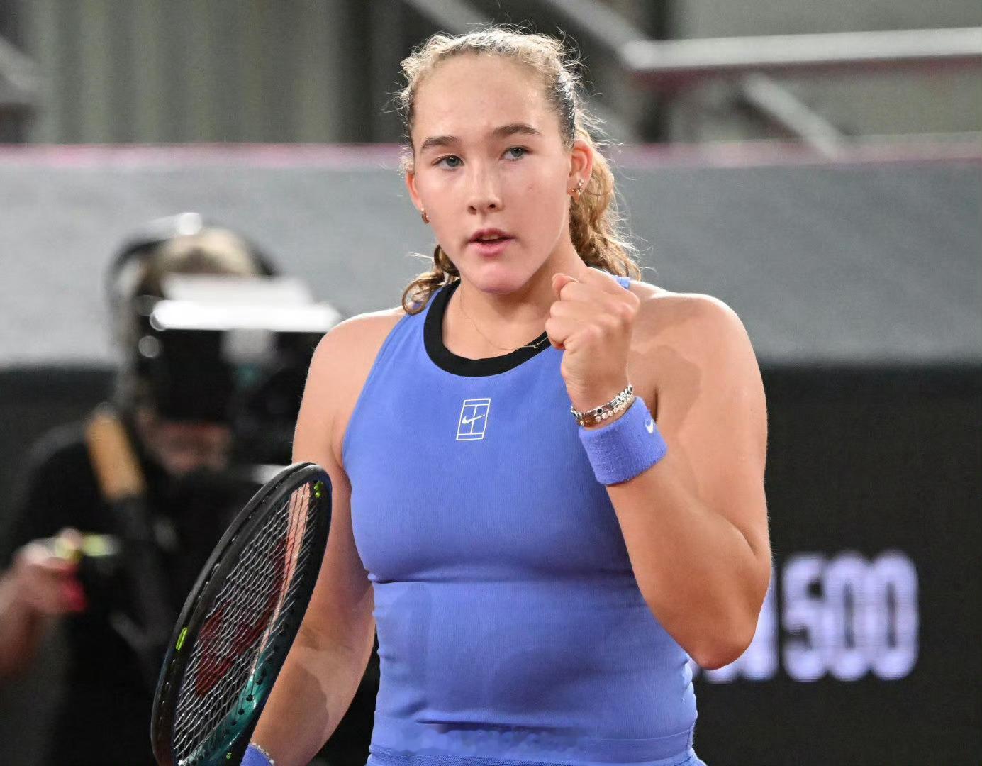 安德列娃晋级林茨站决赛WTA500林茨站半决赛，头号种子米拉·安德列娃以6-4 