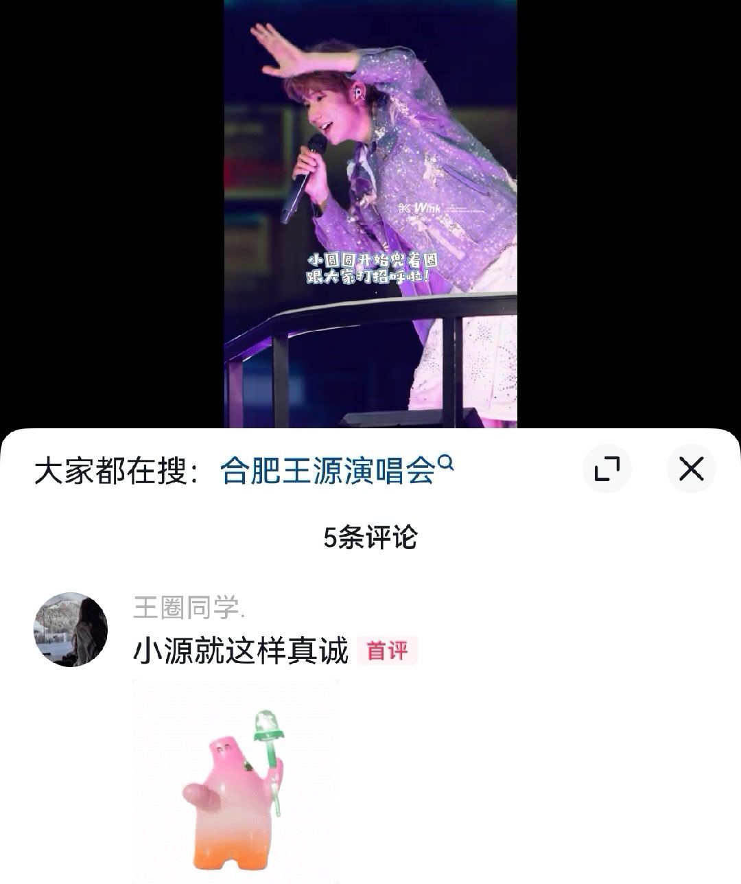孩子随爸 一模一样王源宇宙超级无敌大大狂欢巡演