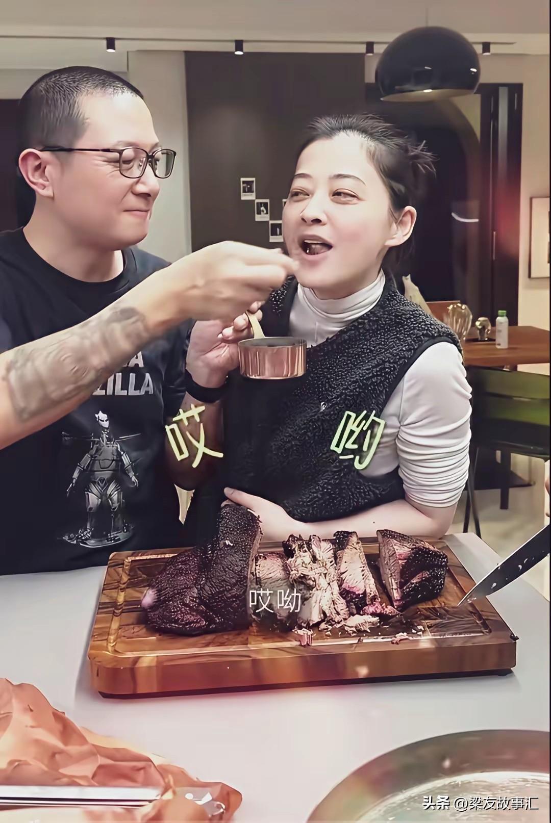 图片中的这个男人是梅婷的老公曾剑。
从面相学上来看，曾建这个人的面相是属于十分凶