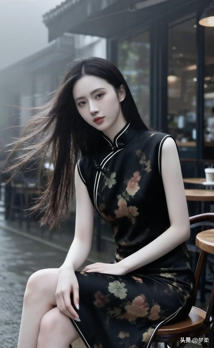 复古旗袍美女旗袍穿搭风格 旗袍风气质穿搭 旗袍复古照 江南甜美旗袍 中国风老旗袍