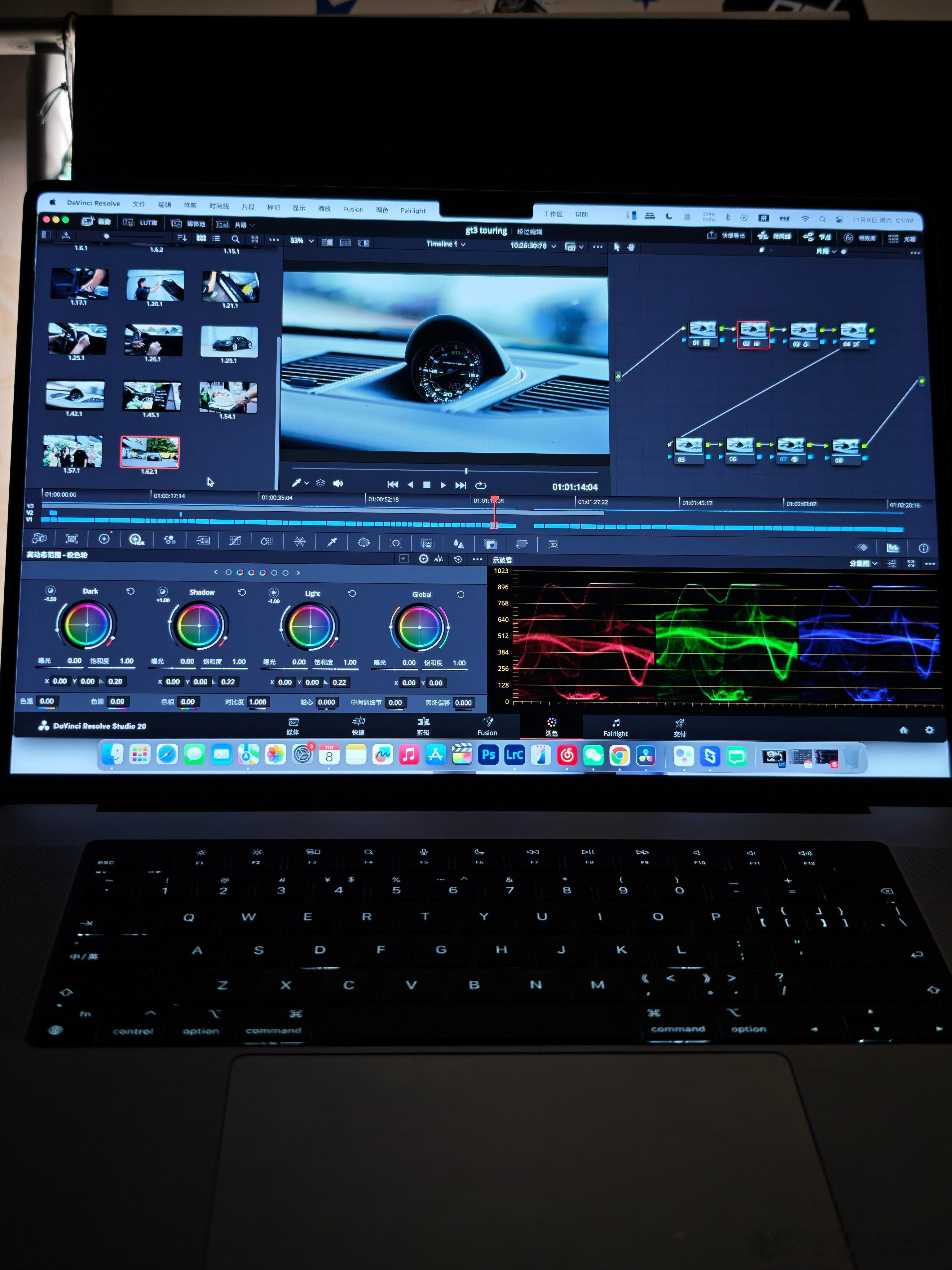 以前打开达芬奇没有10分钟就关掉，又继续用回Fcpx剪辑调色。因为觉得这玩意好难