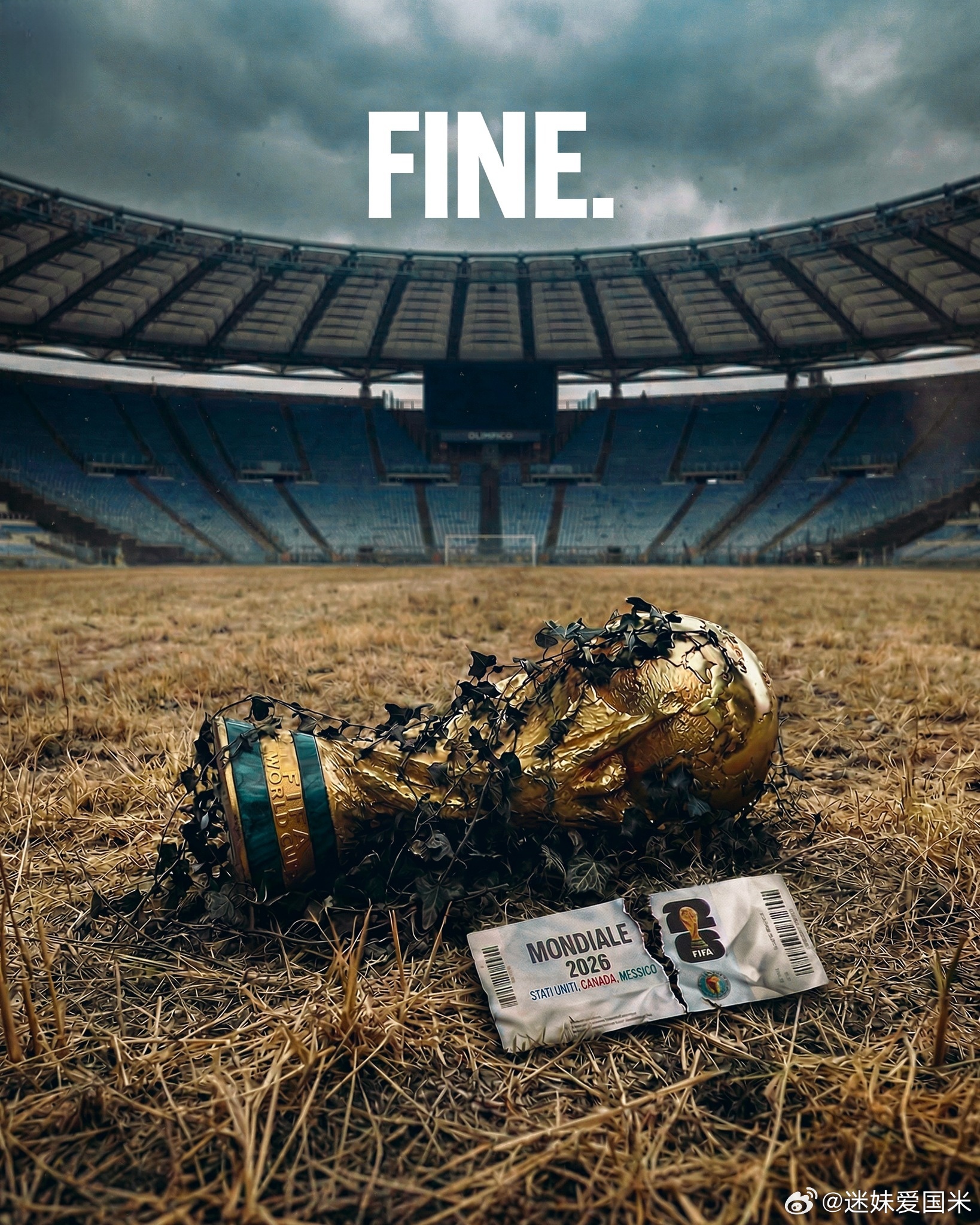 意大利无缘美加墨世界杯，说实话迷妹有点期待这一刻。意甲假黑盛行，足协庸人当道，媒