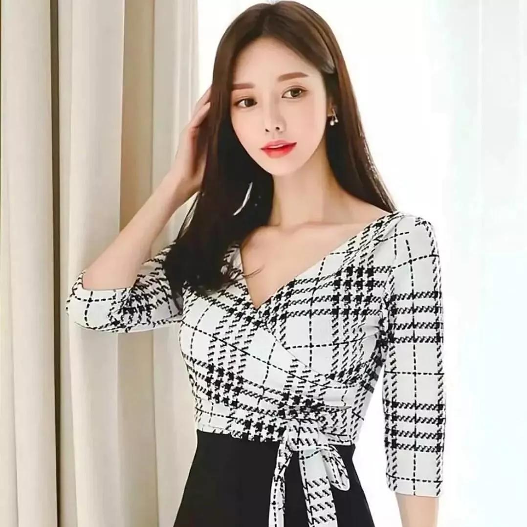 黑白格子衬衫穿搭，简约又不失时尚！