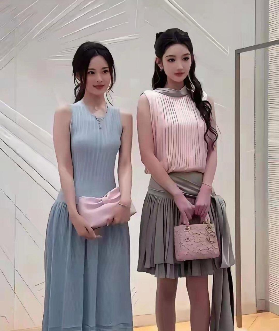王玉雯和路人拍照，差别立刻显现出来 