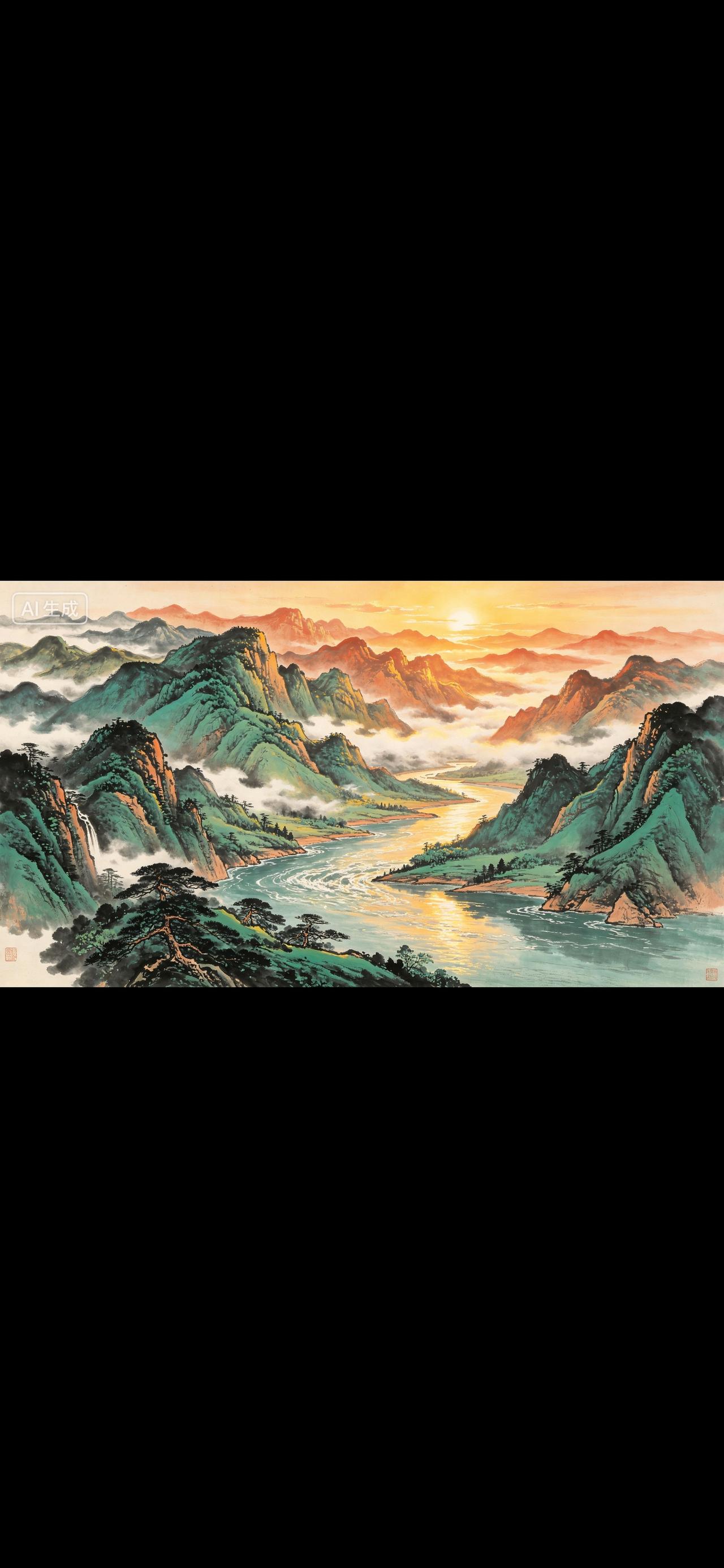 “江山如此多娇，引无数英雄竞折腰”。

这句词出自毛泽东1936年2月所作《沁园