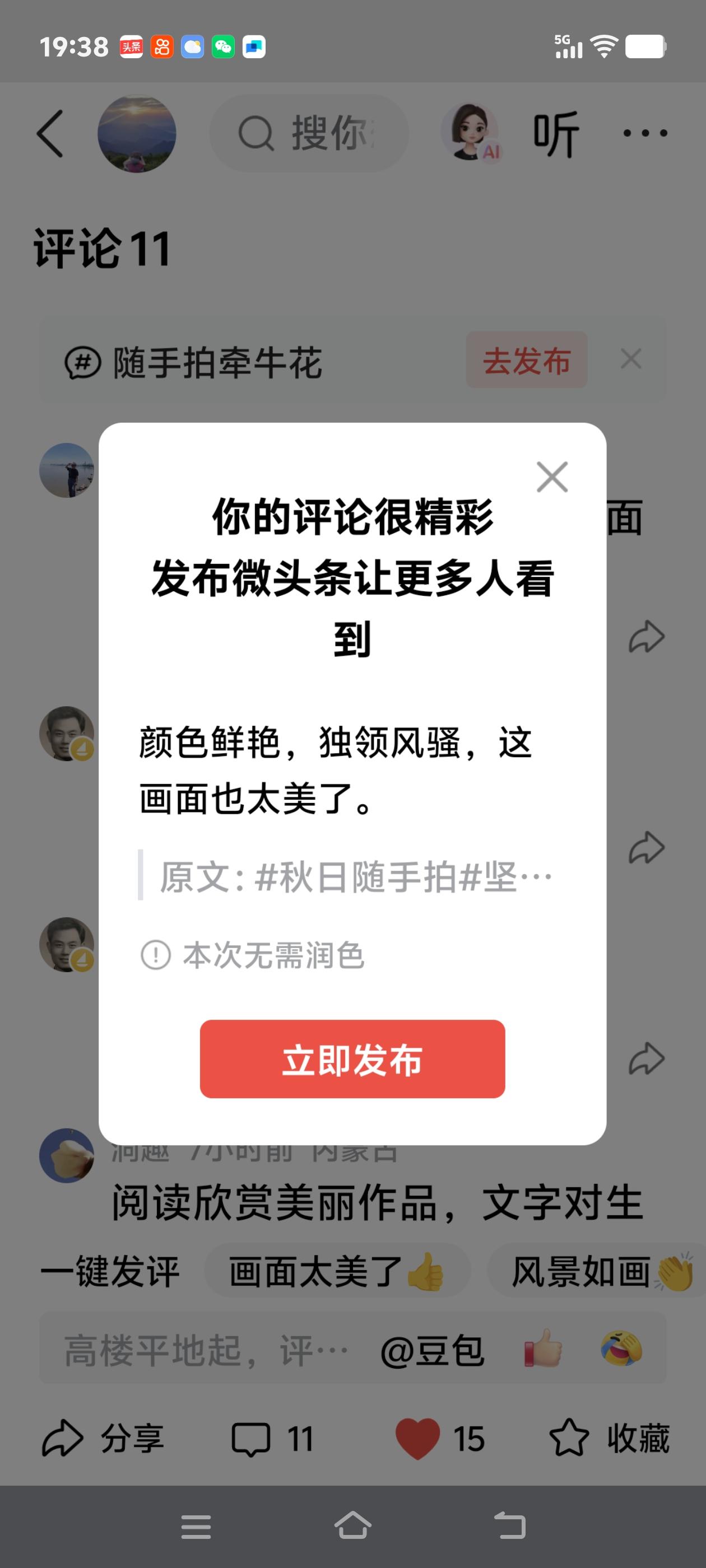 颜色鲜艳，独领风骚，这画面也太美了。