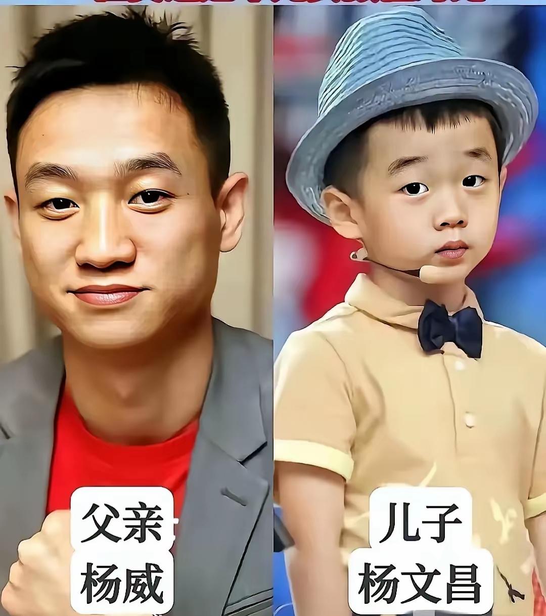 体坛冠军和子女同框太震撼，强大基因直接复制长相，眉眼神态如出一辙，绝佳颜值完美遗