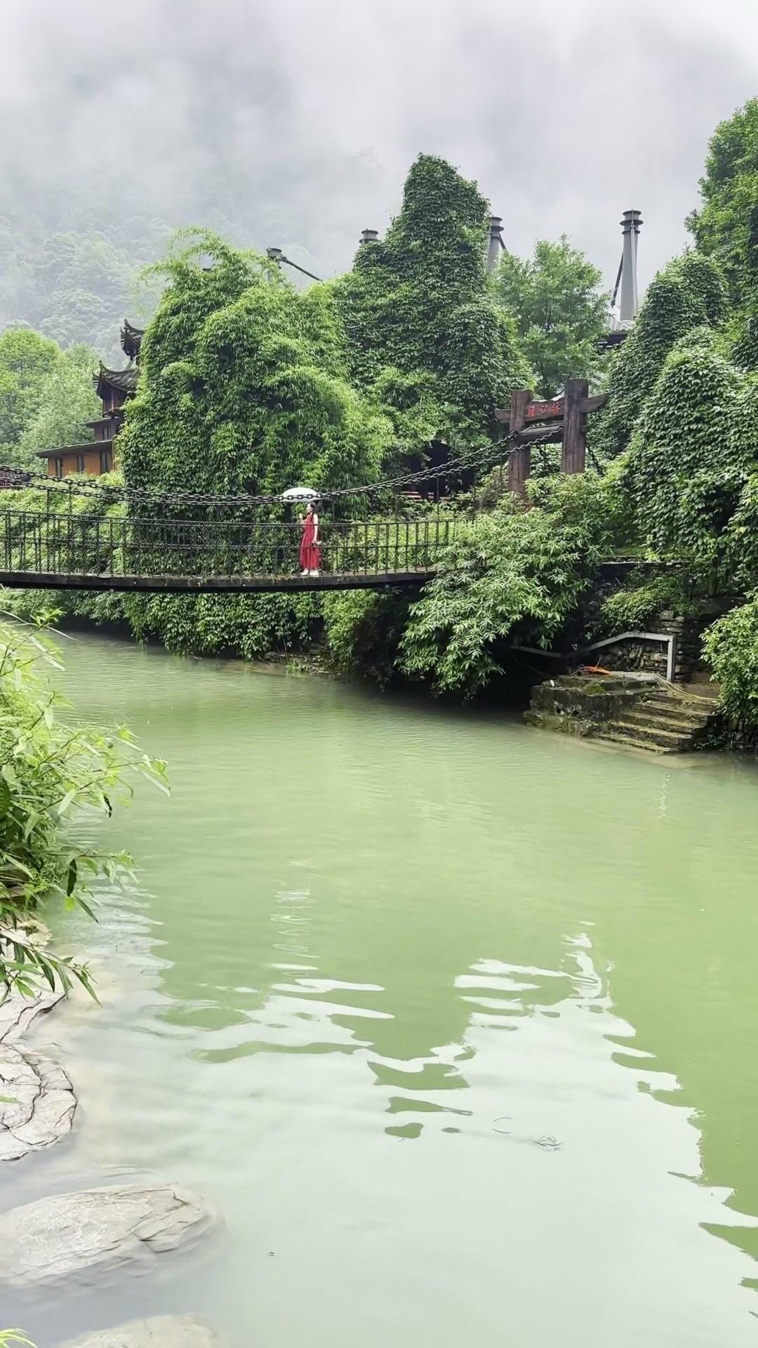 在山野间闲站着发呆就很治愈
耳边是潺潺溪水声
眼前是连绵青山层层铺开
漫山的凉风