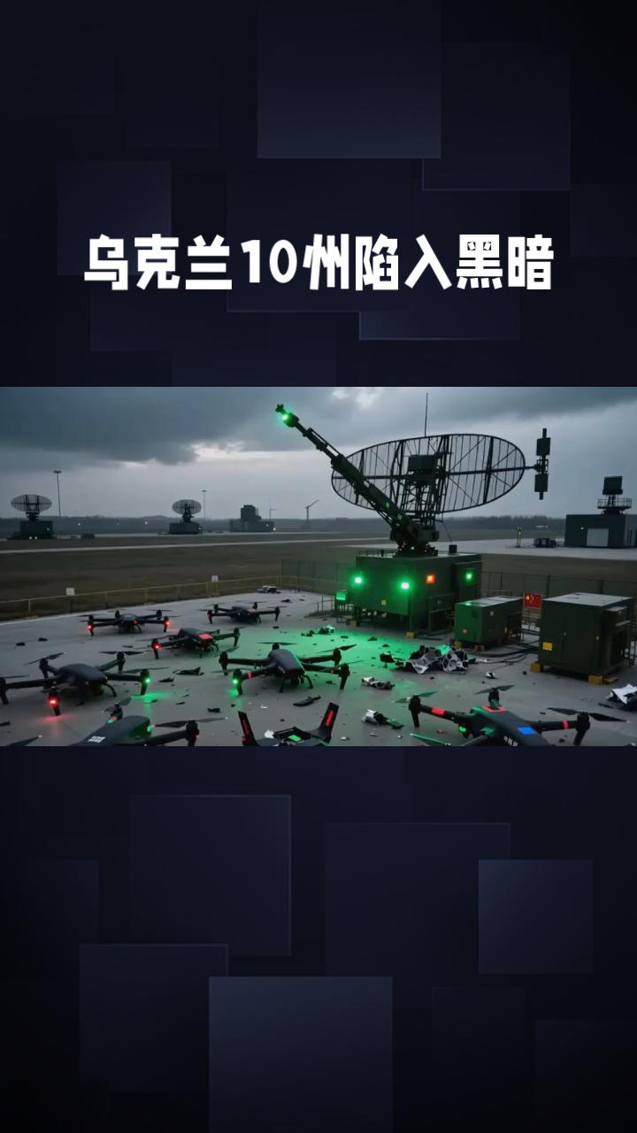 惊爆！乌克兰10州陷入黑暗，653架无人机突袭后，千万家庭的寒冬更难熬了。让本就