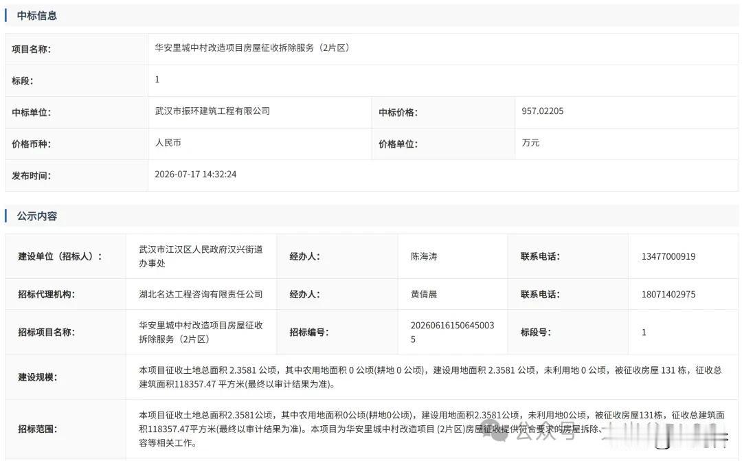 汉口华安里大拆迁，核心城中村迎来全面焕新

武汉汉口重磅城市更新落地！备受关注的
