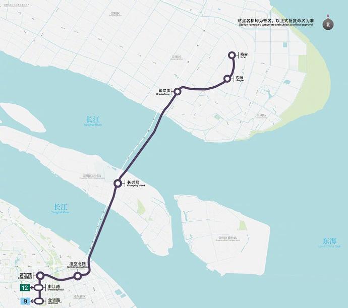 上海首条穿越长江的地铁来了【上海轨交崇明线全部8座车站实现主体结构封顶】9月24