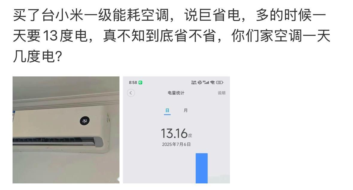 房间大小不说，环境温度不说，设定温度不说.....真当物理学不存在了是吧 ​​​