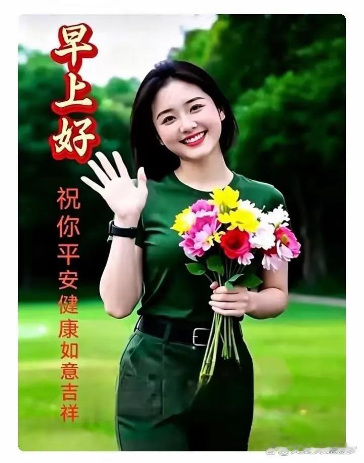 以然近立秋，
凉爽喜心头。
道声早上好，
快乐远烦忧。