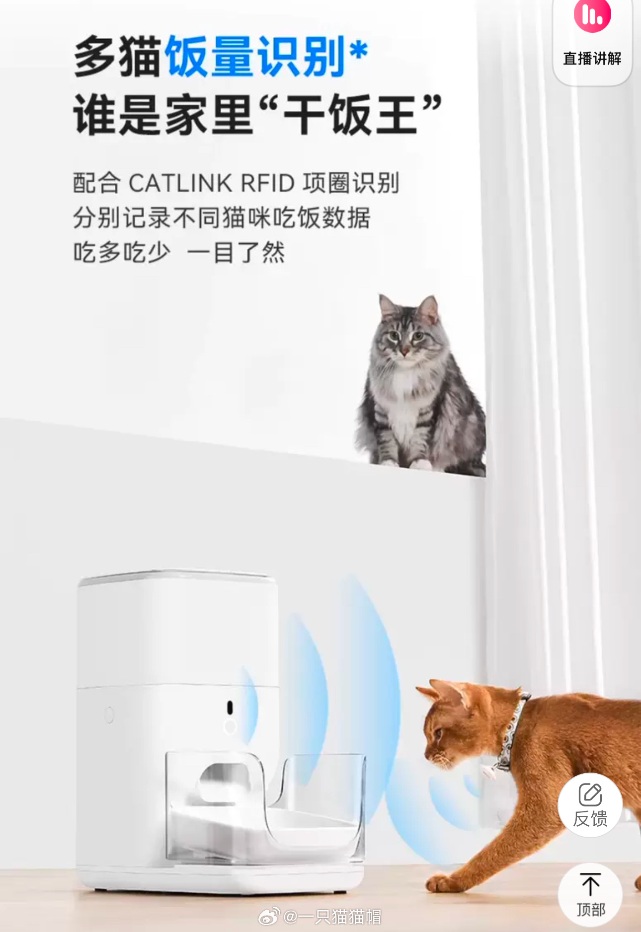 这是赏金标记！我靠！追踪家里的饭桶现在的喂食器好像有些高端！还能刷脸出粮啥意思。