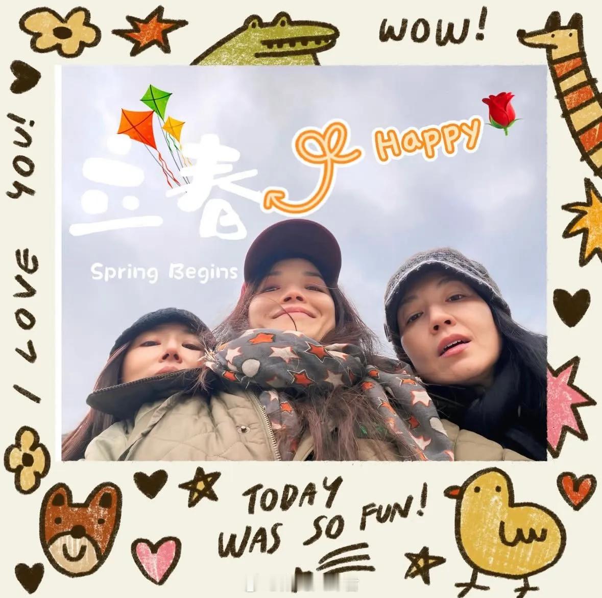 舒淇林心如林熙蕾合影舒淇晒出与林心如、林熙蕾的自拍照，林熙蕾51岁，林心如50岁