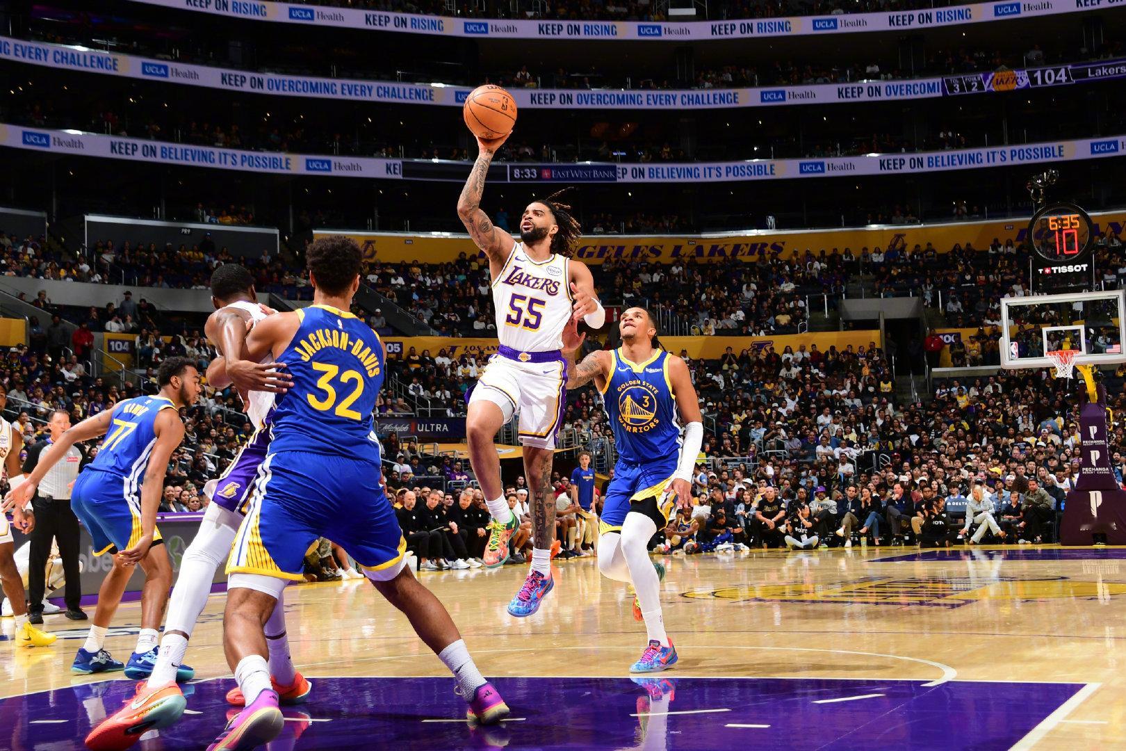 「季前赛 | 比赛预告」⏰ 明天上午10点🆚 对阵不要错过NBA季前赛 湖人国