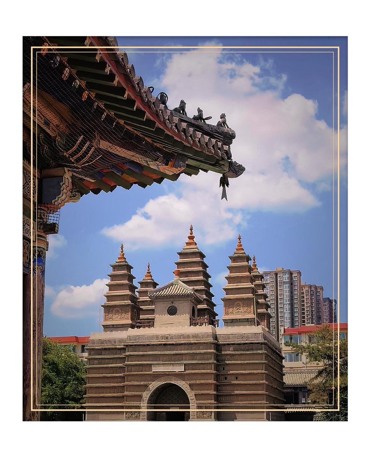 分享一下你随手拍下的照片北方五塔寺，位于内蒙古呼和浩特市