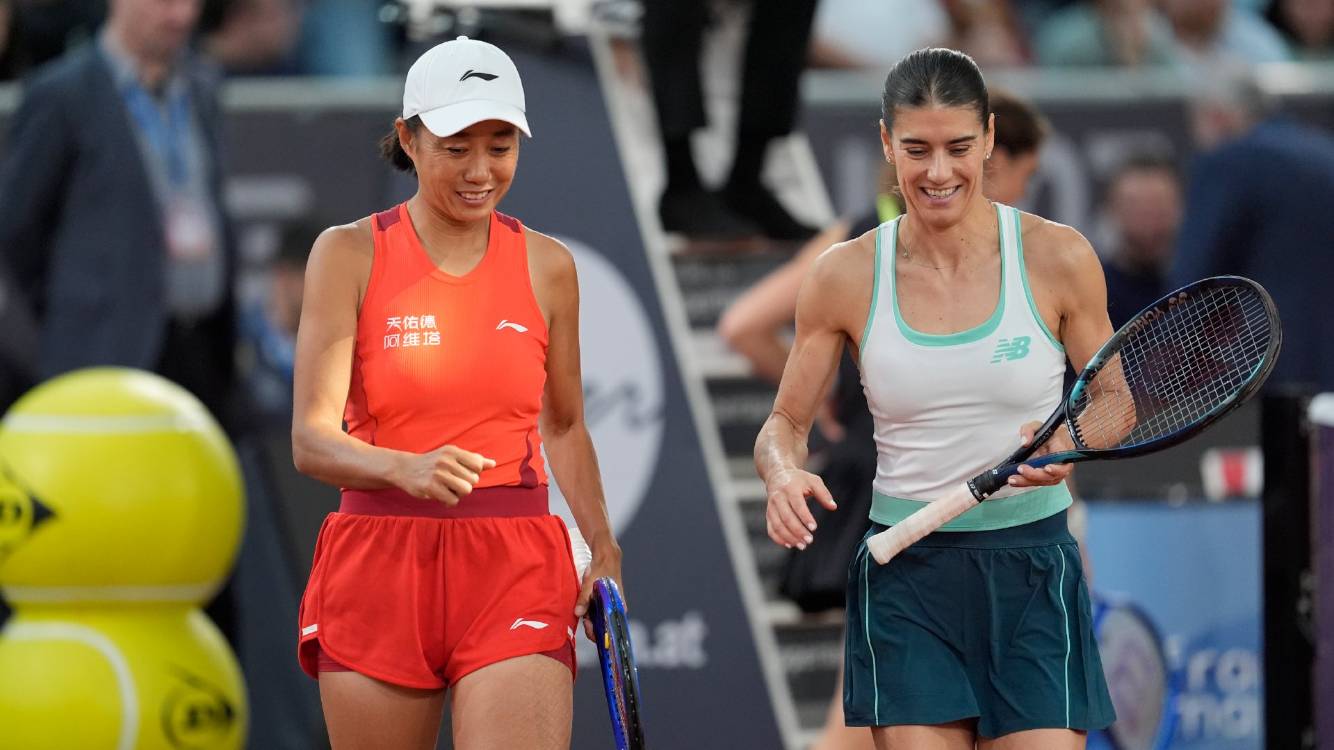 #张帅巡回赛双打第18冠# WTA500林茨站双打决赛，头号种子张帅/科斯蒂亚以