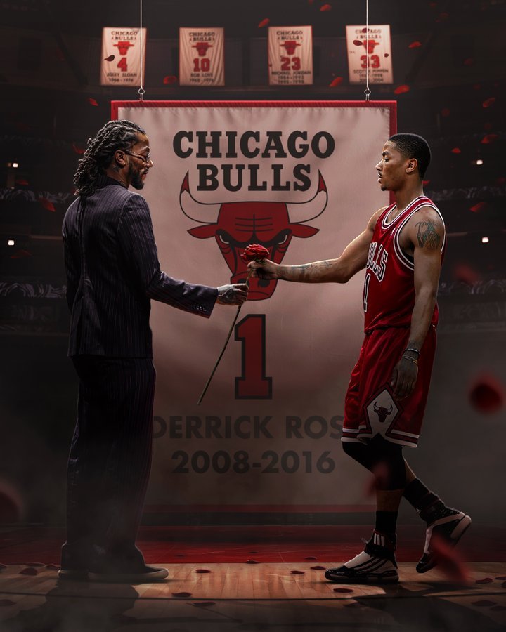 公牛绝杀凯尔特人罗斯球衣退役仪式 不久前看了一个视频，罗斯一个人在芝加哥的主城区