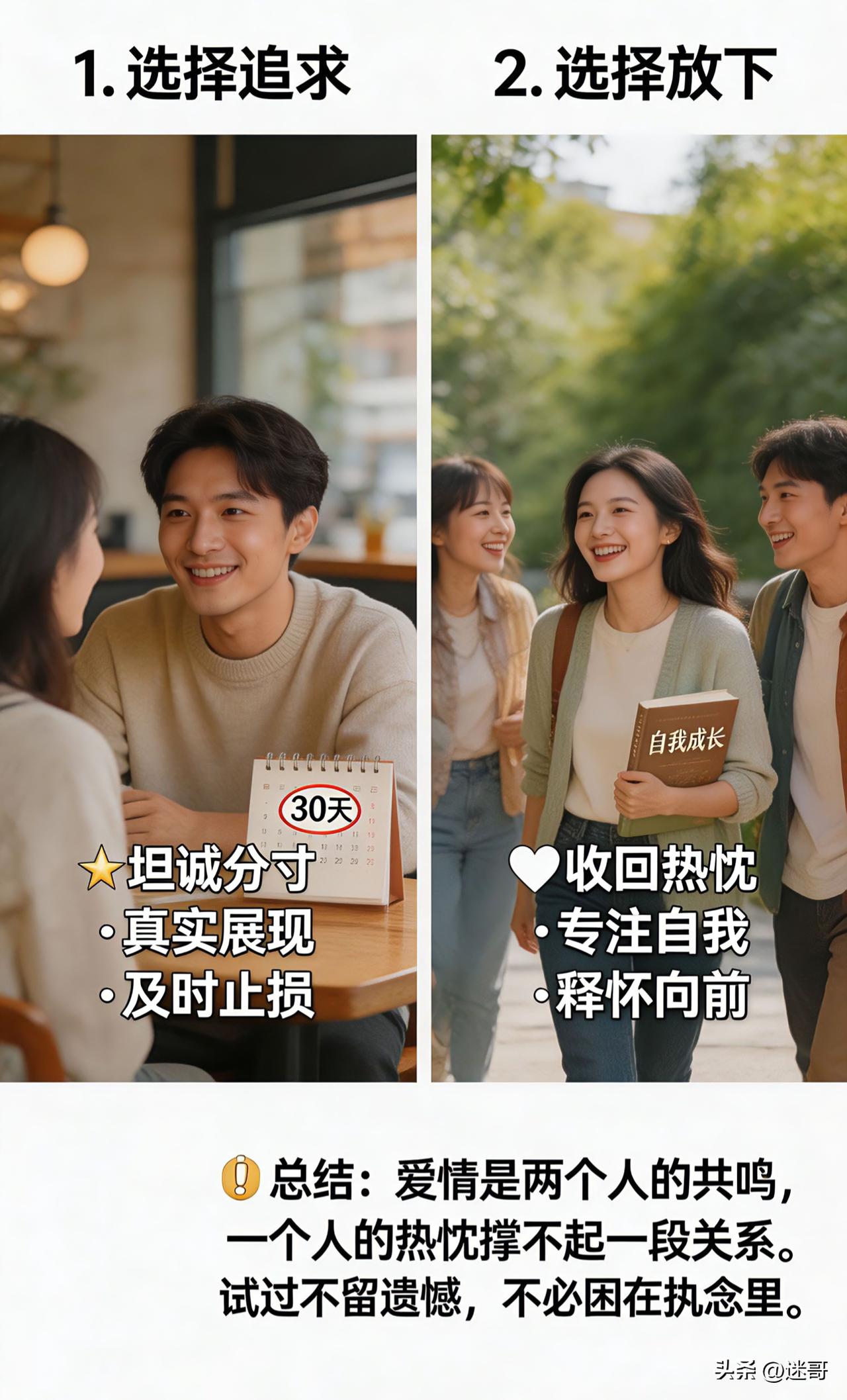 动心可以主动，无感及时收手，偏爱从来强求不来
 
两种选择权衡
 
1. 选择追