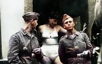 1940年，德国军人把一名波兰女子送到慰安所，然后把她的双腿劈开，捆绑在凳子上，