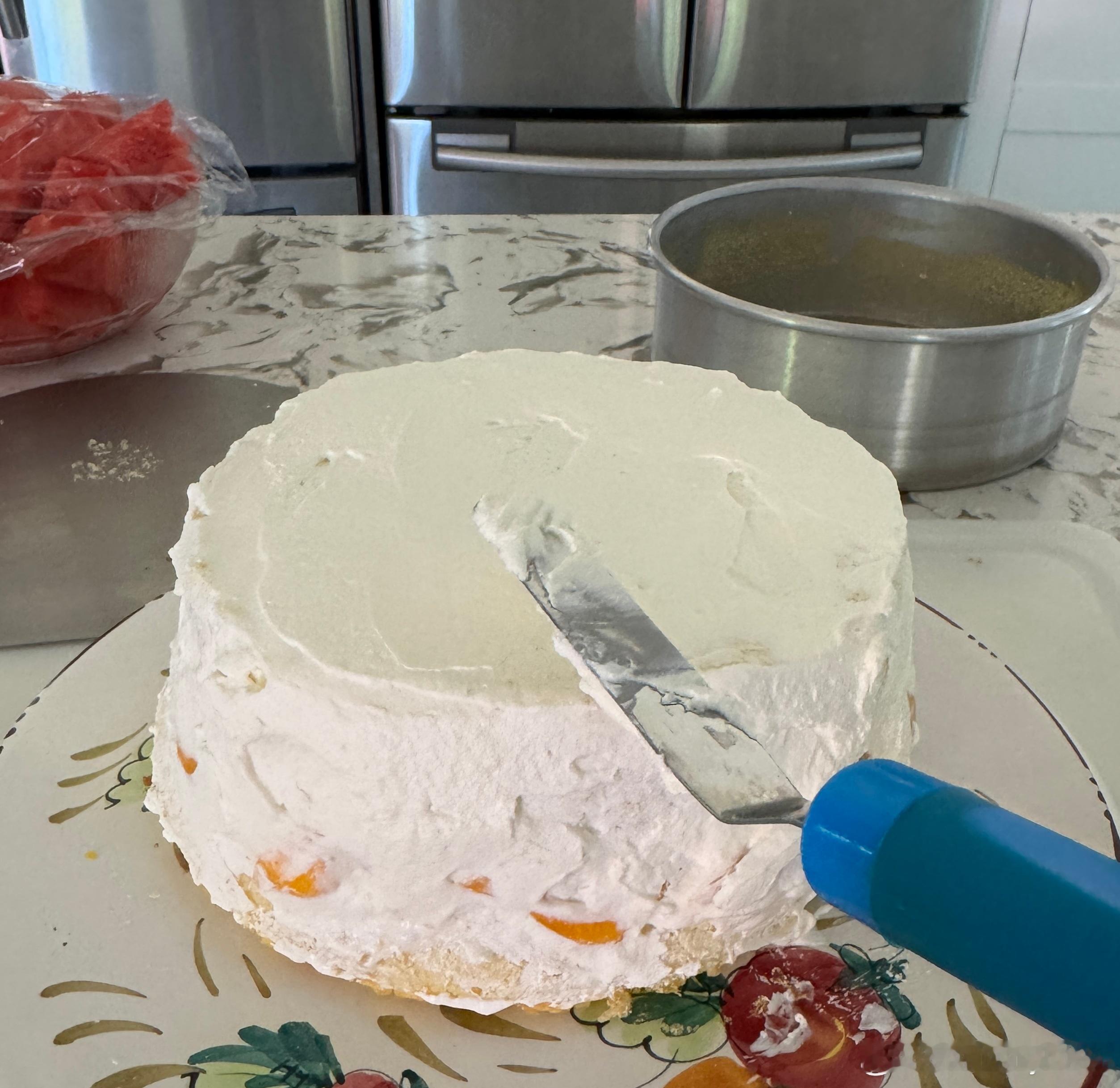 Father’s Day 🎂💙Homemade mango cream ca