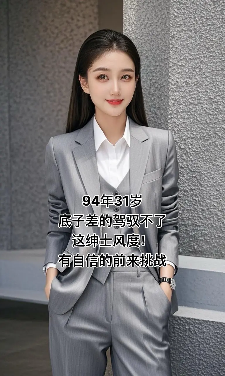 雅绅风尚 94年31岁，底子差的驾驭不了这绅士风度！有自信的前来挑战