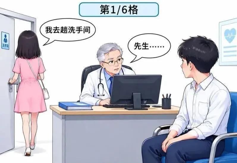 我跟女友做婚检，她去上厕所。大夫突然抬头看我：先生，这个女的你不能娶。我愣在原地