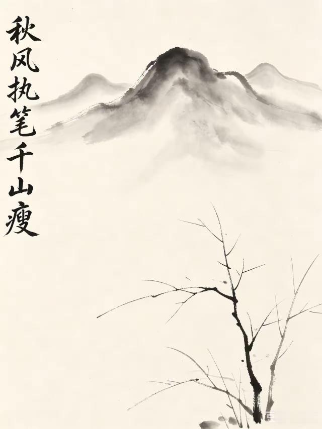 文笔挑战
能接下一句的都是才子佳人
请接下一句：
 秋风执笔千山瘦，
春雨绘就万