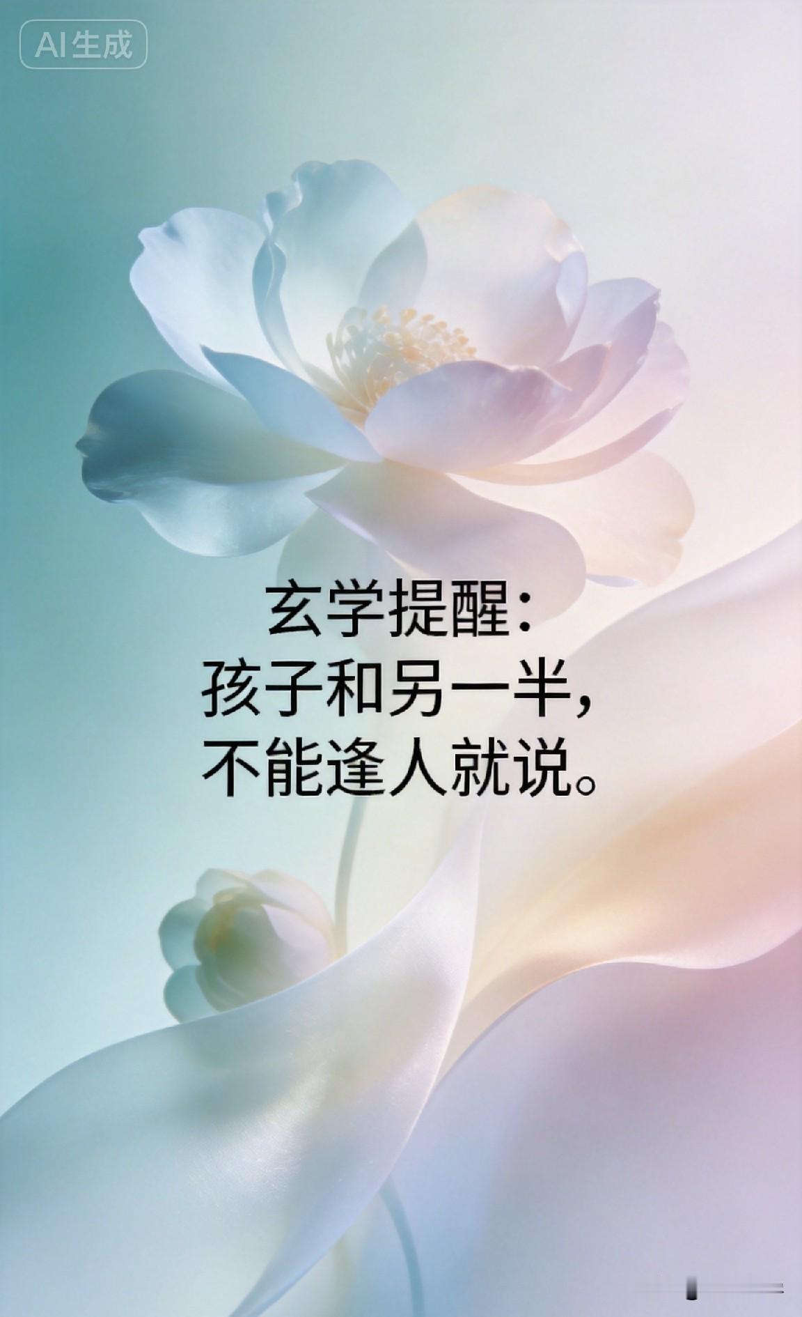 玄学提醒：孩子和另一半，不能逢人就说。

你有没有发现，有些人特别喜欢在朋友圈、
