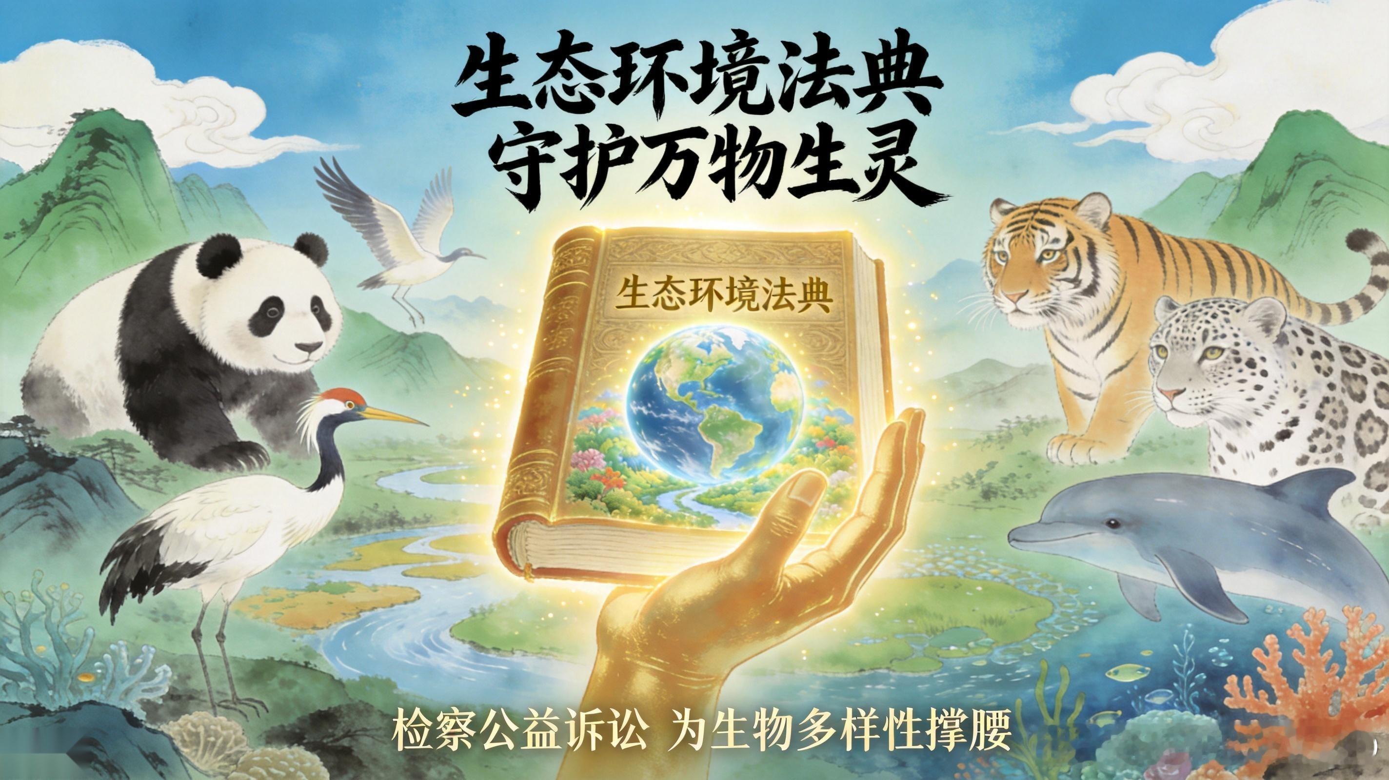 ⚡️“别动它们，法典不同意！”中国首部生态环境法典8月施行，公益诉讼这次真的“长