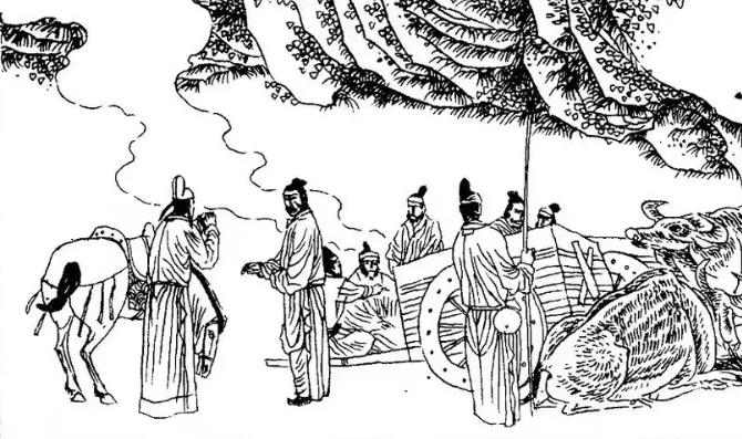 清乾隆年间，武人李亮随军去青海，半路被劫持到古庙中，一个百岁老头坐在床上，上眼皮